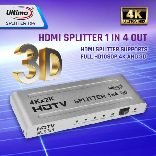 4 PORT HDMI SPLITER 4K 30HZ