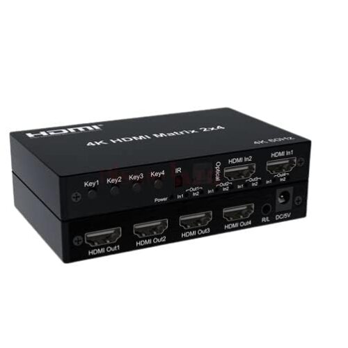 2 IN 4 OUT HDMI MATRIX 4K 60 HZ