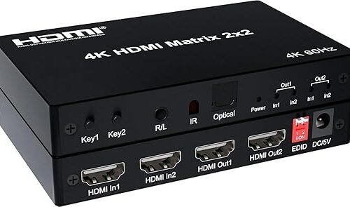 2 IN 2 OUT HDMI MATRIX 4K 60 HZ